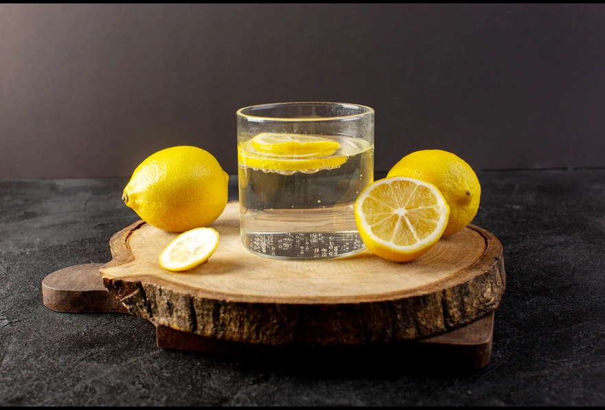 Warm lemon water in the morning for detox